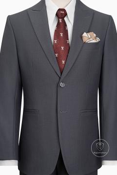 Bộ Suit Xám Chì Cao Cấp  Classic Fit TGS380